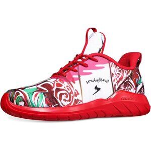 Mens Red Running Shoes Lightweight Fashion Stylish Sports Workout Gym Sneakers